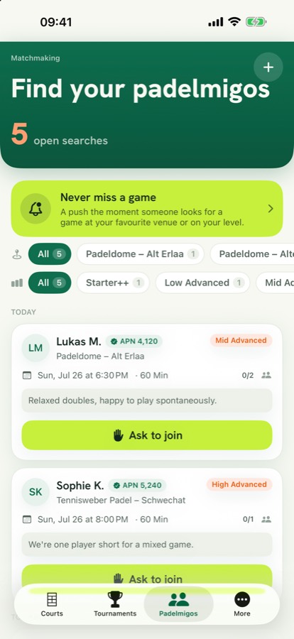 Open games looking for players